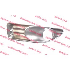 Решітка під протитуманну фару ліва Linea 2007-2017 (з отвором під протитуманку, срібна), Виробник: ESER, OE: 735460619