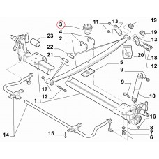 Відбійник ресори Doblo 2014-, Виробник: MAGNETI MARELLI, OE: 1351266080, 1355891080, 516688, 516697