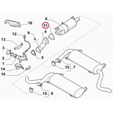 Прокладка вихлопної системи NUOVO DUCATO 2006-2014, Виробник: FIAT, OE: 1356536080