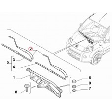 Важіль склоочисника переднього лівий Fiorino-Qubo 2007-2024 OPAR, Виробник: FIAT, OE: 1380366080, 1353217080