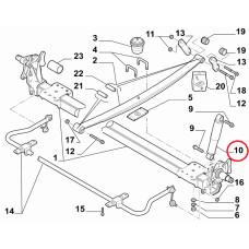 Амортизатор задній Ducato 2006-, Виробник: EUROREPAR, OE: 1362548080, 1355821080, 52246933, 5206TR, 1623335480