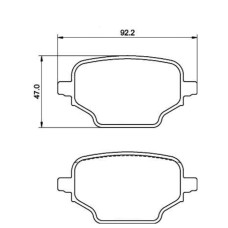 Колодки гальмівні задні Doblo 2022-  Виробник ZEGEN, Виробник: FIAT, OE: 155255420, 155255394, 1635254980, 1647887380