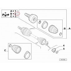 Пильник півосі зовнішній 1.3MJTD Fiorino 2007-2016, Виробник: SPIDAN, OE: 71771167