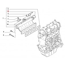 Прокладка впускного колектора 1.3 MJTD Doblo 2000-2016, Виробник: AJUSA, OE: 73501363