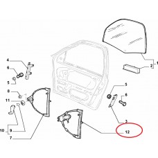 Склопідйомник електричний передніх лівих дверей Albea Siena 2002-2012, Виробник: SGR, OE: 51772394, 46736843