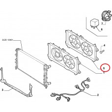 Дифузор із двома вентиляторами 1.3MJTD, 1.9JTD Doblo 2000-2016, Виробник: VEKA, OE: 51753828, 46821264, 51755591, 6001070315