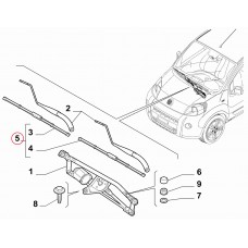 Щітки склоочисника переднього Fiorino 2007- (двірники), Виробник: BOSCH, OE: 71765512
