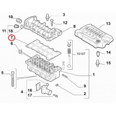 Прокладка клапанної кришки 1.6MJTD, 2.0MJTD Doblo 2009-, Виробник: OTO CONTA, OE: 55248941