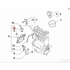 Клапан регулювання тиску масла Fiat 500X 2015-, Виробник: FIAT, OE: 46336109, 55271489