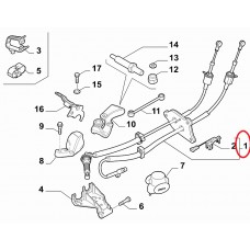 Троси перемикання передач 1.3MJTD Doblo 2015-2023, Виробник: FIAT, OE: 46339714