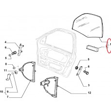 Скло передніх лівих дверей Albea Siena 2005-2012 OPAR, Виробник: FIAT, OE: 46781903, 46419036, 51950542