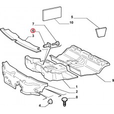 Кліпса внутрішнього облицювання салону Doblo 2000-2016, Виробник: FIAT, OE: 46462184, 60816255