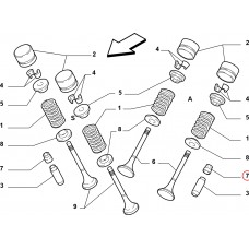 Сальник клапана 1.4i 16v Doblo 2009-, Виробник: FIAT, OE: 46470334