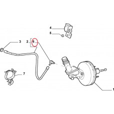 Клапан вакуумного підсилювача гальм Doblo 2000-2016, Виробник: FIAT, OE: 46554125