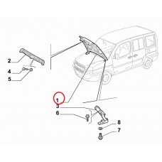 Капот Doblo 2000-2005, Виробник: FORMA PARTS, OE: 46743225, 46743226, 6001072252