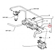 Патрубок трубопроводу 1.9JTD, 1.9MJTD Doblo 2000-2016, Виробник: FIAT, OE: 46810782, 55219333
