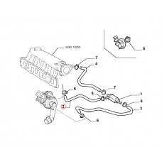 Патрубок турбіни 1.9JTD, 1.9MJTD Doblo 2005-2016, Виробник: FIAT, OE: 51723758