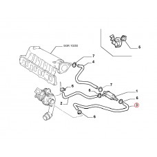 Патрубок турбіни 1.9JTD, 1.9MJTD Doblo 2005-2016, Виробник: FIAT, OE: 51723759