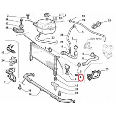 Радіатор охолодження 1.4i, 1.6i без АС Doblo 2005-2016, Виробник: FIAT, OE: 46749005, 46803039, 51779231