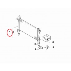 Радіатор охолодження 1.3MJTD Fiorino 2007- ВИРОБНИК BEHR HELLA, Виробник: FIAT, OE: 51780659