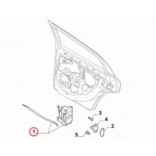 Замок дверей задніх правих Punto 2009-, Виробник: FIAT, OE: 51903243, 51892932, 51873656, 52061792