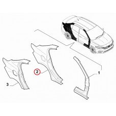 Крило заднє ліве Tipo 2015-, Виробник: FIAT, OE: 52062108