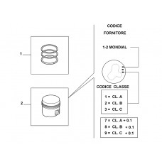 Поршень 1.6MJTD 1РЕМ Doblo 2009-2023 79.5 +0.40 (на 1 цил з кільцями), Виробник: FIAT, OE: 55216551, 71749466, 55253601, 55232078