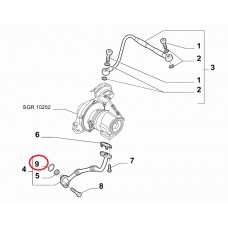 Ущільнення патрубка турбіни 2.0MJTD Doblo 2009-2015, 2015-, Виробник: FIAT, OE: 55221659