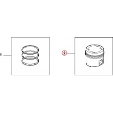 Поршень 1.3MJTD 1РЕМ 69.60 +0.40 Doblo 2009- (с кольцами, без пальца) Euro5, Виробник: FIAT, OE: 55229819, 55212102, 55212269