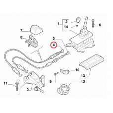 Трос перемикання передач 1.3MJTD Linea 2007-2017, Виробник: FIAT, OE: 55231423