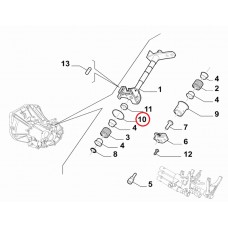 Ущільнювальне кільце штока вибору передач 1.3MJTD Doblo 2005-2016, 2009-, Виробник: FIAT, OE: 55241711