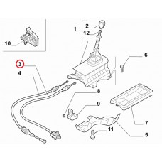 Трос перемикання передач Linea 2007-2017, Виробник: FIAT, OE: 55251334