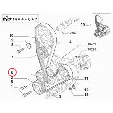 Ролик натяжний 2.3 Ducato 2001-, Виробник: FIAT, OE: 504183759