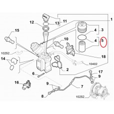 Фільтр масла 1.3MJTD Doblo 2015-..., Tipo 2015-... (OPAR), Виробник: FIAT, OE: 55261437, 6000626025