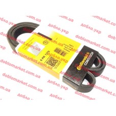 Ремінь генератора + гідропідсилювача Doblo 2009- 6РК1370  -AC, Виробник: CONTINENTAL, OE: 55214492