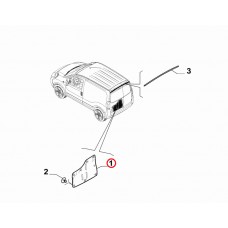 Карта дверей багажника права Fiorino-Qubo 2007-, Виробник: FIAT, OE: 735500163