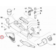 Кожух рукоятки ручного гальма (шкіряний) 2009-2015, 2015-2023, Виробник: FIAT, OE: 735574503