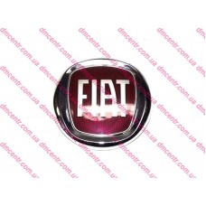 Емблема решітки радіатора червона Doblo 2009-, Fiorino D120mm, Виробник: PLEKSAN, OE: 735578621