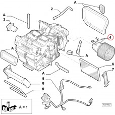 Мотор пічки Albea-Siena 2002-2012, Виробник: FIAT, OE: 77363841