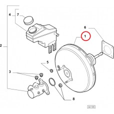 Підсилювач гальма Doblo 2009-2015, Doblo 2015-, Виробник: FIAT, OE: 77365227