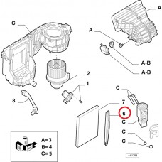 Кришка фільтра салону Doblo 2009-.. OPAR, Виробник: FIAT, OE: 77366909, 77365637