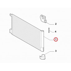 Радіатор кондиціонера Doblo 2009-2015, 2015-2023, Виробник: Nissens, OE: 51937924