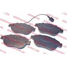 Колодки гальмівні передні Doblo 2005-2016, Виробник: QSP, OE: 71770080, 71770965, 77364897, 77364281, 77365379, 71770122,