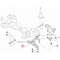 Важіль передньої підвіски лівий Ducato 2014 -, Виробник: TEKNOROT, OE: 1394319080, 52238813, 1374223080, 1612735680