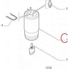 Фільтр паливний , Виробник: EUROREPAR, OE: 68175205АА, 77363657, 6001073285