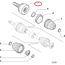 ШРКШ (ШРУС) зовнішній 1.2i, 1.4i, 1.6i, 1.9D Doblo 2000-2016, Виробник: VEKA, OE: 46308205, 46307913,  71785307, 71785305,