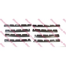 Декоративні накладки на решітку радіатора (хромпакет) Doblo 2005-2016, Виробник: DEGA, OE: 735482023, 735482022