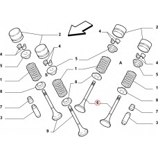 Клапан впускний (LPG) 1.4i Doblo 2009-, Виробник: Freccia, OE: 55225886, 68377680AA