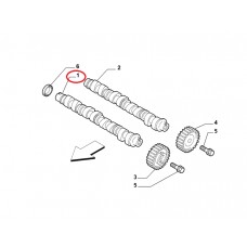 Розподільчий вал 1.6MJTD, 2.0MJTD Doblo 2009- , Виробник: GEMSAFT, OE: 73501374, 46357110