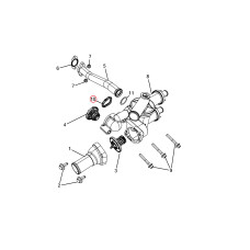 Ущільнююче кільце термостата 2.4i FREEMONT 2011-2015, Виробник: FIAT, OE: K04884572AA